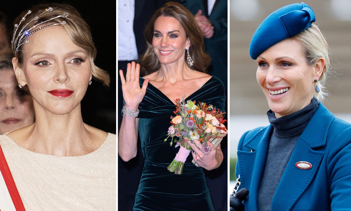 Princess Charlene, Princess Catherine and Zara Tindall