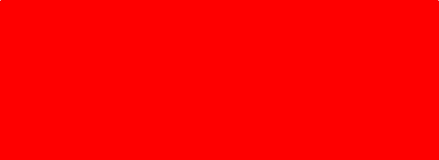 Bold strip of red for Valentines day
