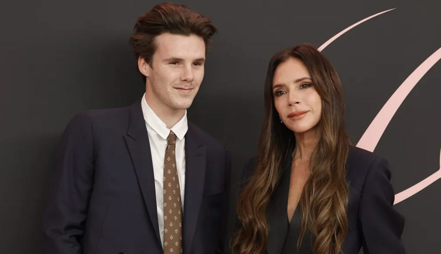 Cruz and Victoria Beckham