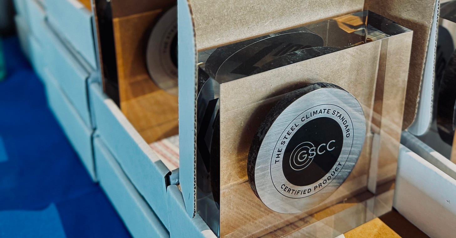 Global Steel Climate Standard Steel Dynamics Steel Climate Standard Certified Product Label New York Climate Week 2025