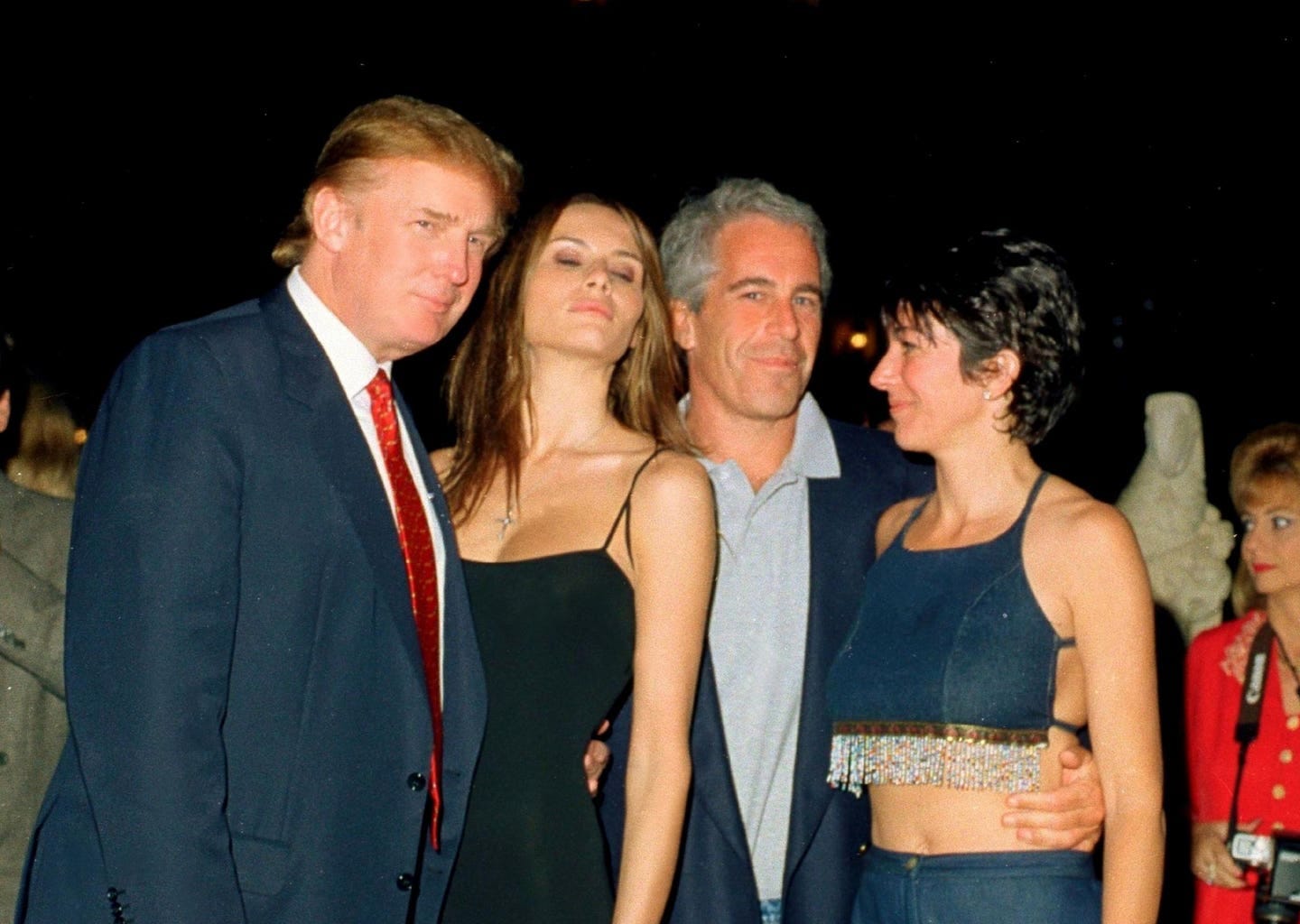 Trump, Knauss, Epstein, & Maxwell At Mar-A-Lago Trump, Knauss, Epstein, & Maxwell At Mar-A-Lago