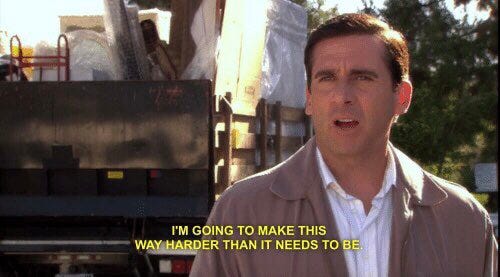 reactions on Twitter: "steve carell michael scott I'm going to make this  way harder than it needs to be the office https://t.co/sSq234ClEH" / Twitter
