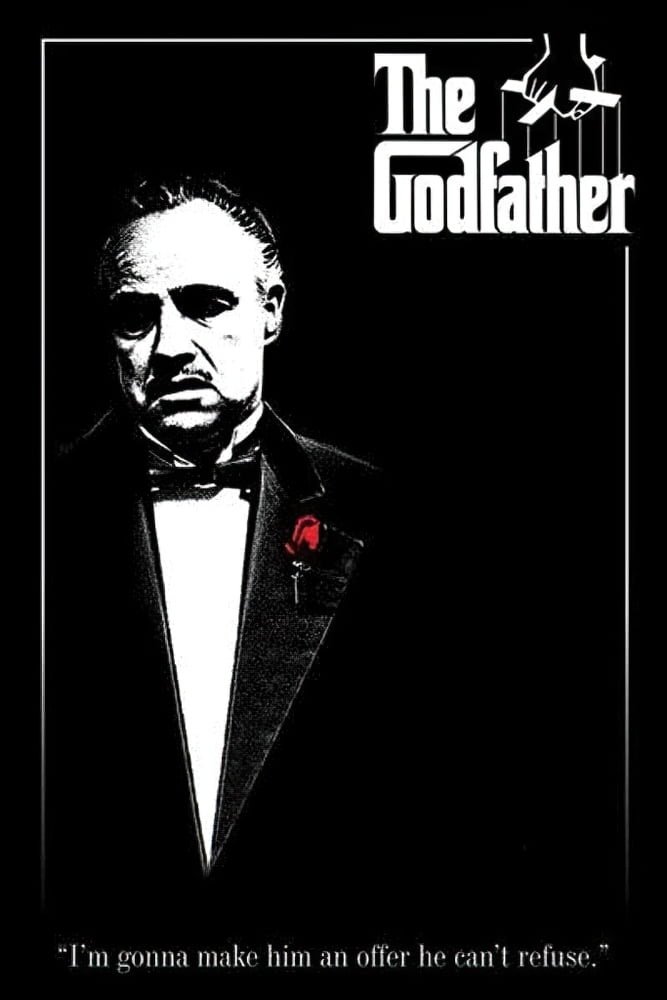 The Godfather Movie Poster - Vito Corleone with Red UAE | Ubuy