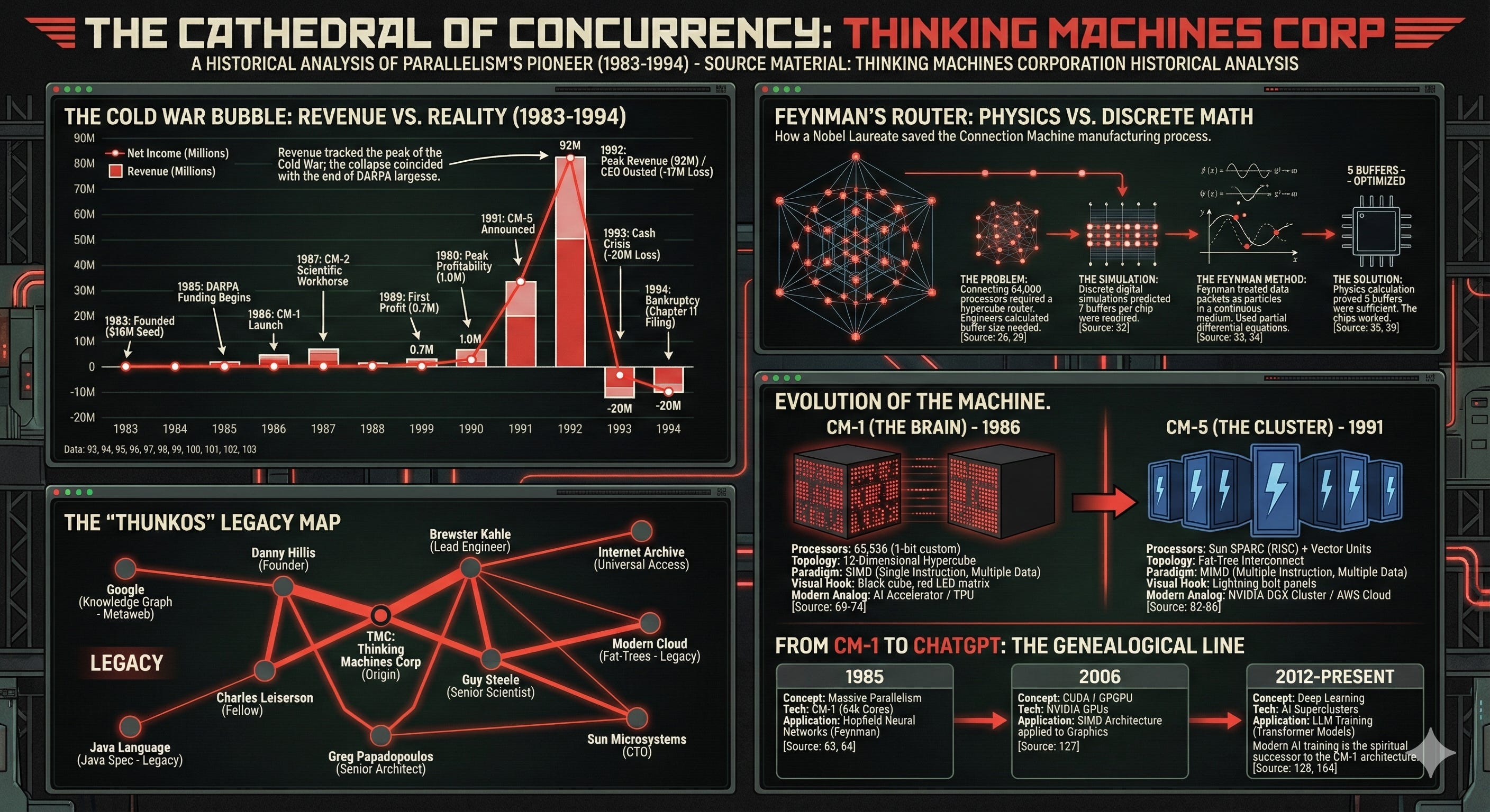 The Cathedral of Concurrency: An Exhaustive Historical and Technical Analysis of Thinking Machines Corporation