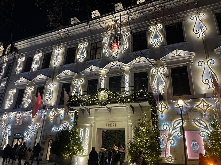 Рождественские украшения в Вильнюсе