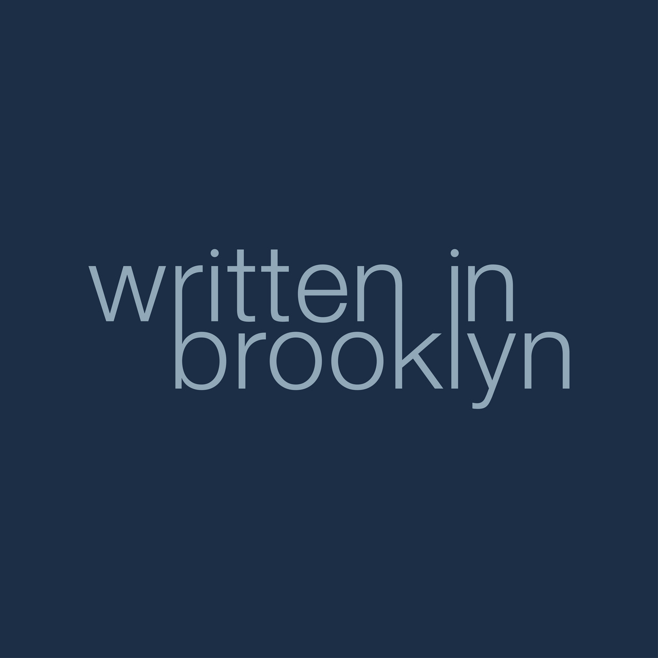 Written in Brooklyn logo