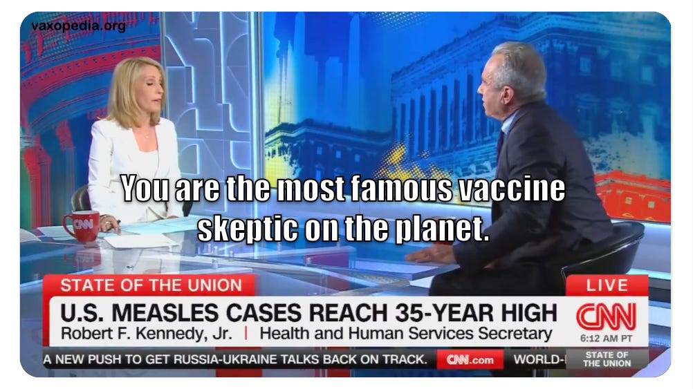 Let’s be very clear - RFK, Jr is no vaccine skeptic. He is a rabid, anti-vaccine influencer! Let’s be very clear - RFK, Jr is no vaccine skeptic. He is a rabid, anti-vaccine influencer!