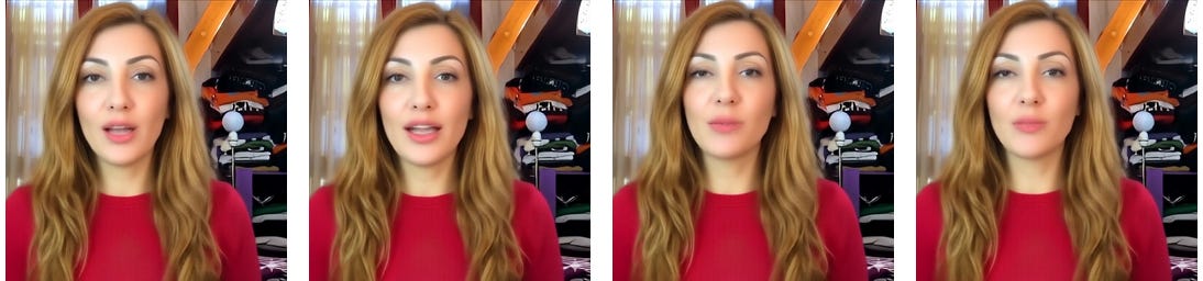 Paris 2.0 generated talking-head video frames