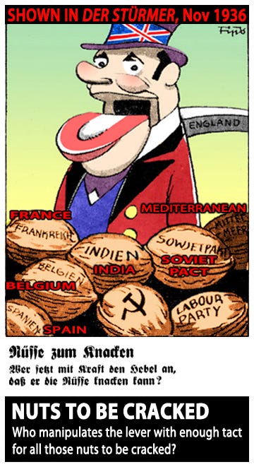 Der Stürmer cartoons colorized 1936-1937
