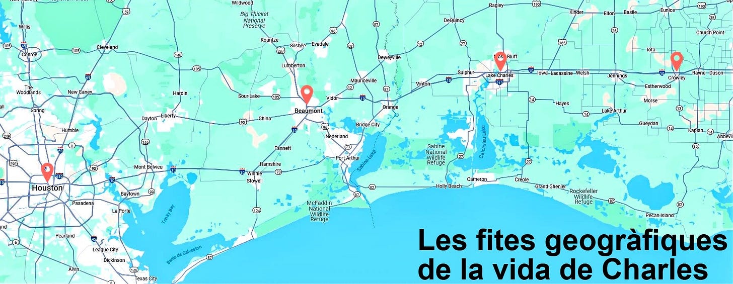 Les fites geogràfiques de la vida de Charles Sheffield Les fites geogràfiques de la vida de Charles Sheffield