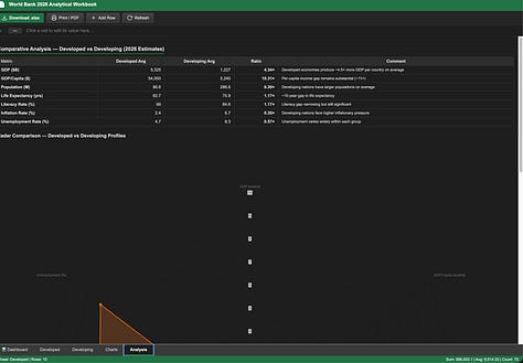 Deepseek V4 Pro - Visual UI Layout “Screenshot” (Excel Sheet Mode)