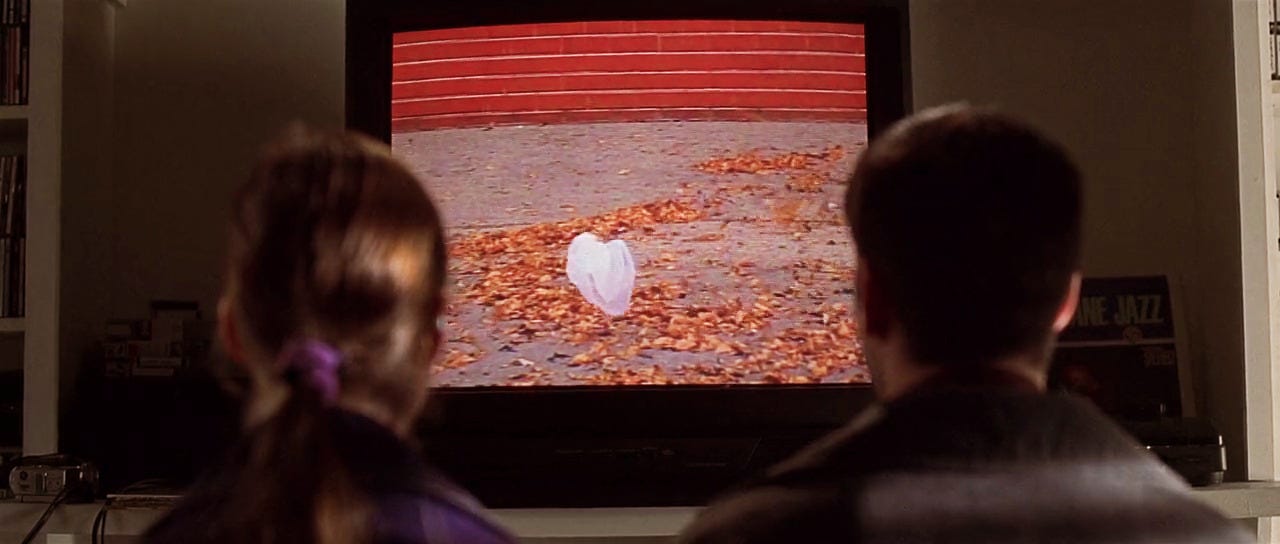 Watching a plastic bag in American Beauty 