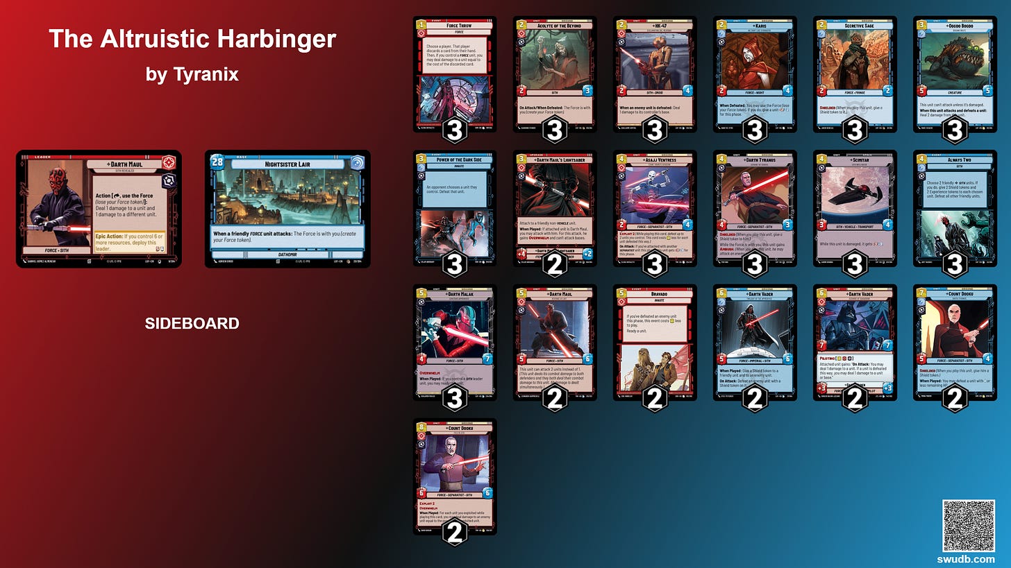 Deck image for The Altruistic Harbinger Deck image for The Altruistic Harbinger