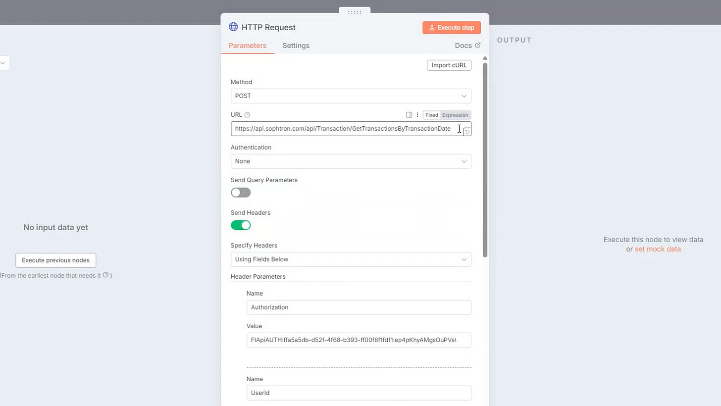 HTTP request: n8n workflow with Sophtron and OpenAI HTTP request: n8n workflow with Sophtron and OpenAI