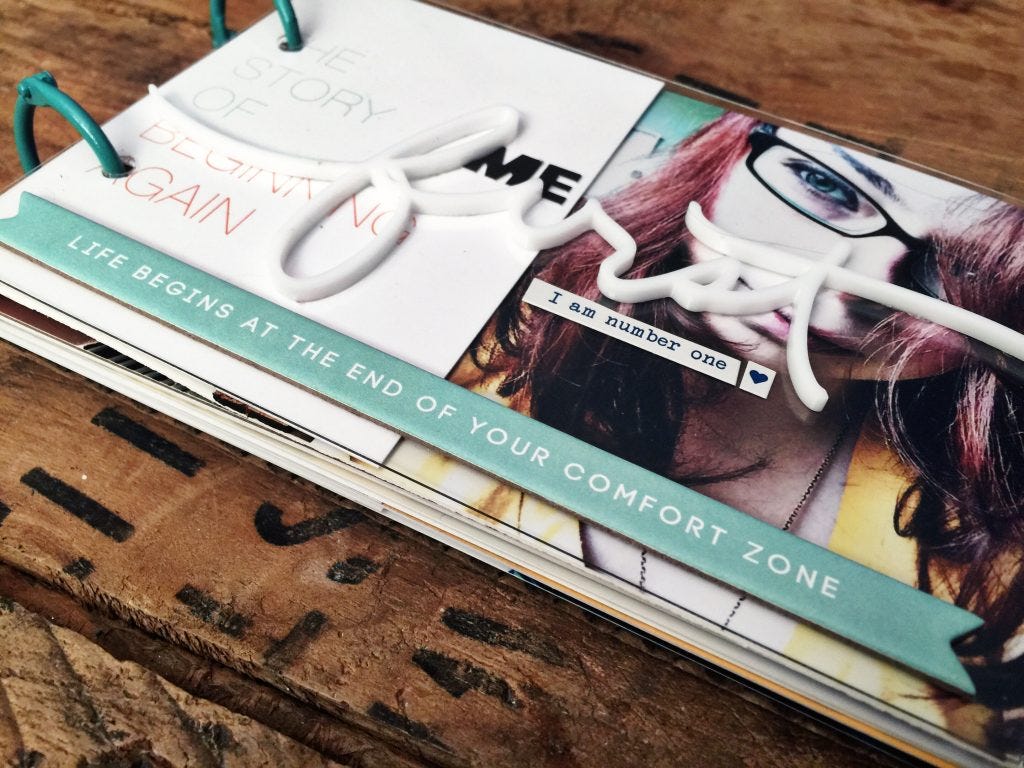 rukristin Me First minialbum for Basically Bare with Ali Edwards Firsts Story Kit