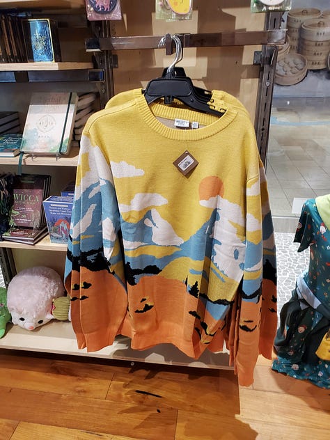 Collection of photos of paintings, art, ceramics, and a sweater.