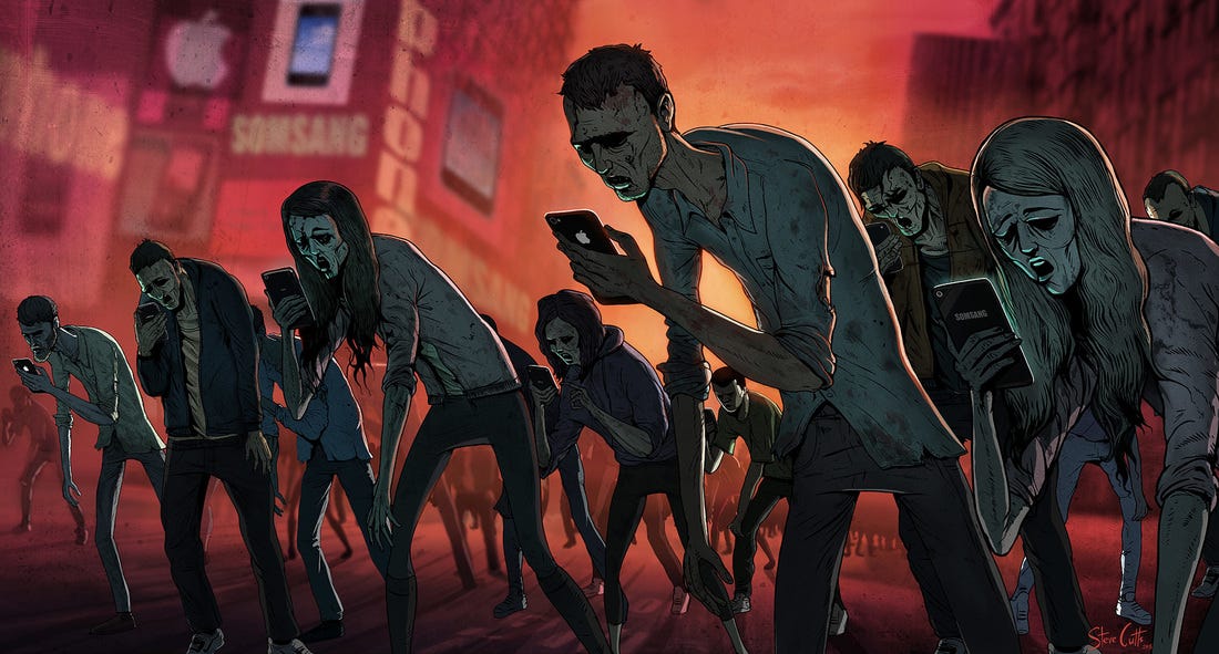 Mobile Zombies by Steve Cutts Mobile Zombies by Steve Cutts