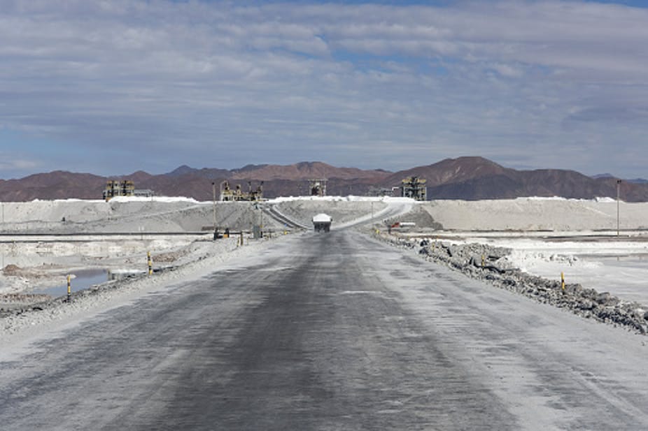 A lithium mine A lithium mine
