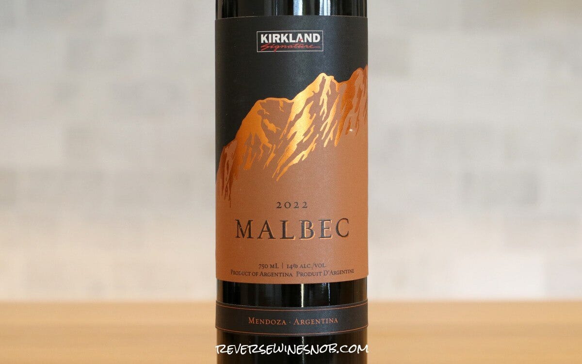 Kirkland Signature Malbec - A Winner For $7 • Reverse Wine Snob