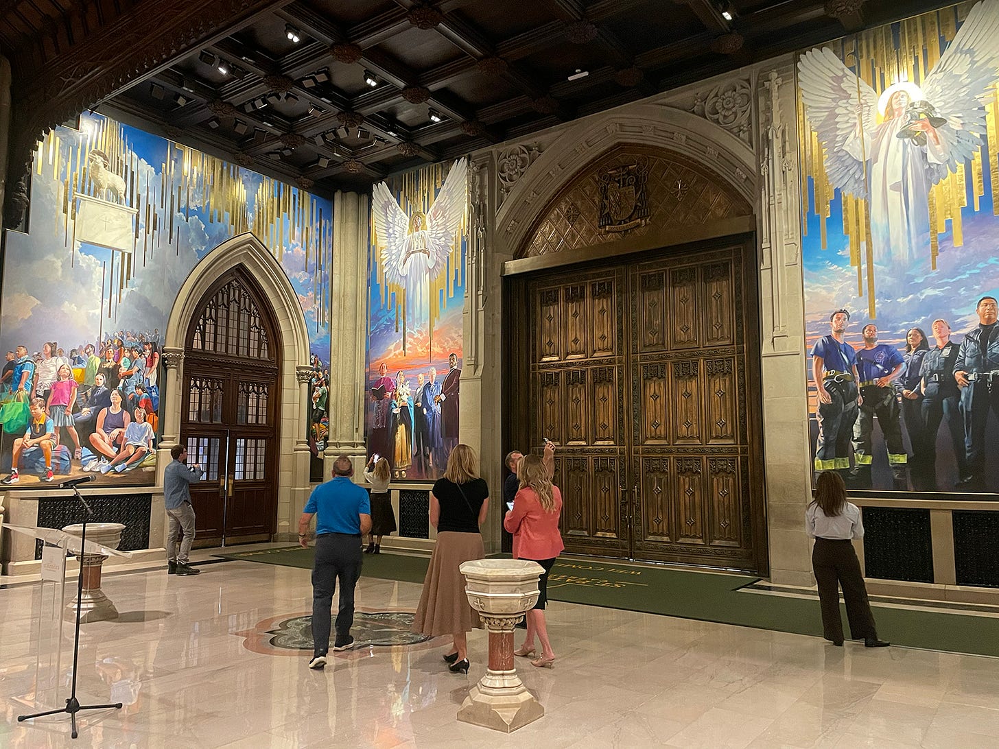 Mural unveiled at St. Patrick’s Cathedral sends a message on immigration Mural unveiled at St. Patrick’s Cathedral sends a message on immigration
