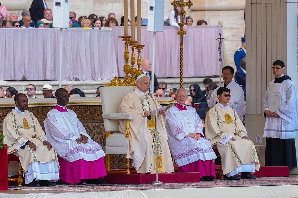 File:Homily during the inauguration of Leo XIV.jpg
