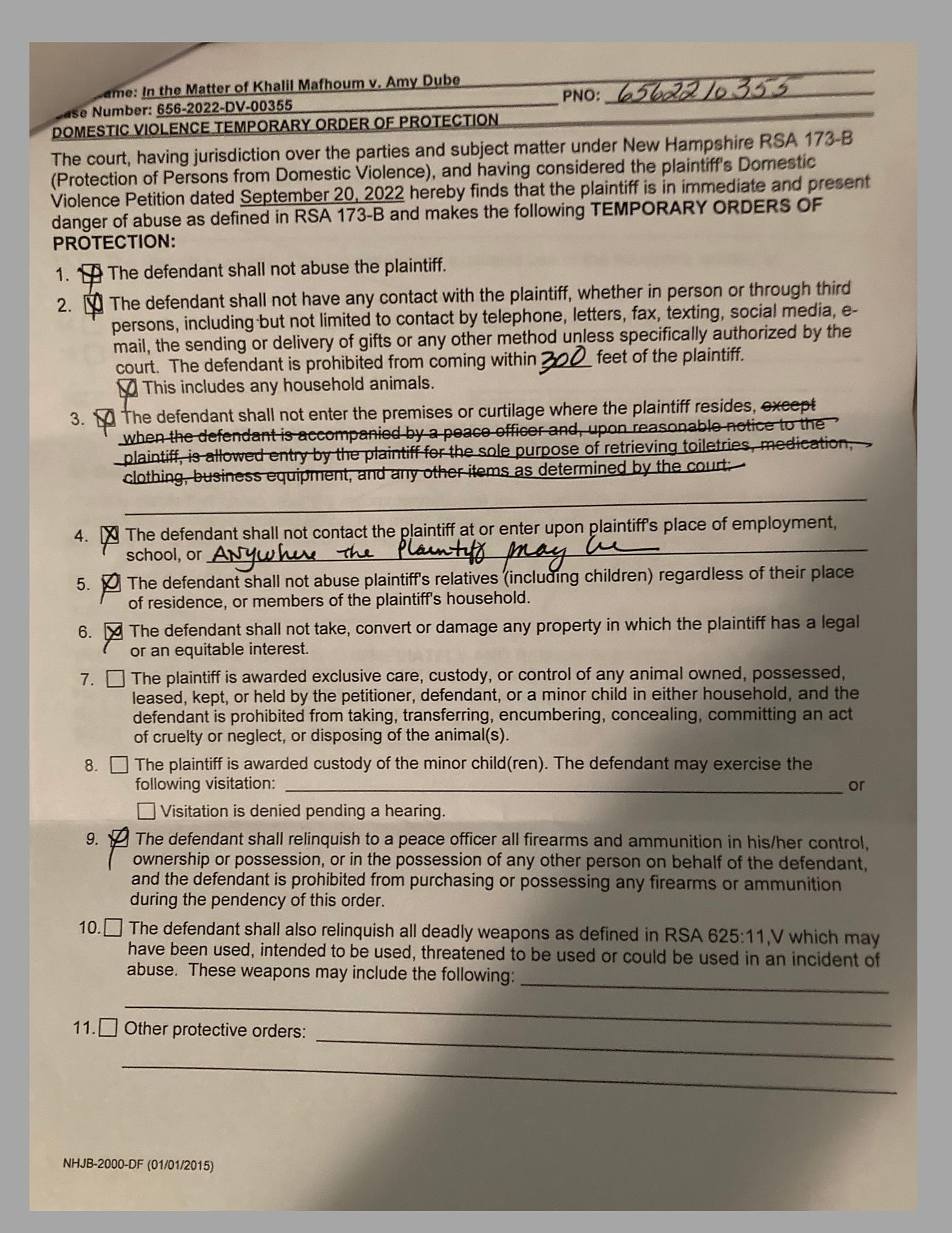 Khalil Mafhoum’s Failed New Hampshire RO Attempt