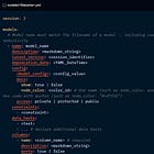 Defining your model properties