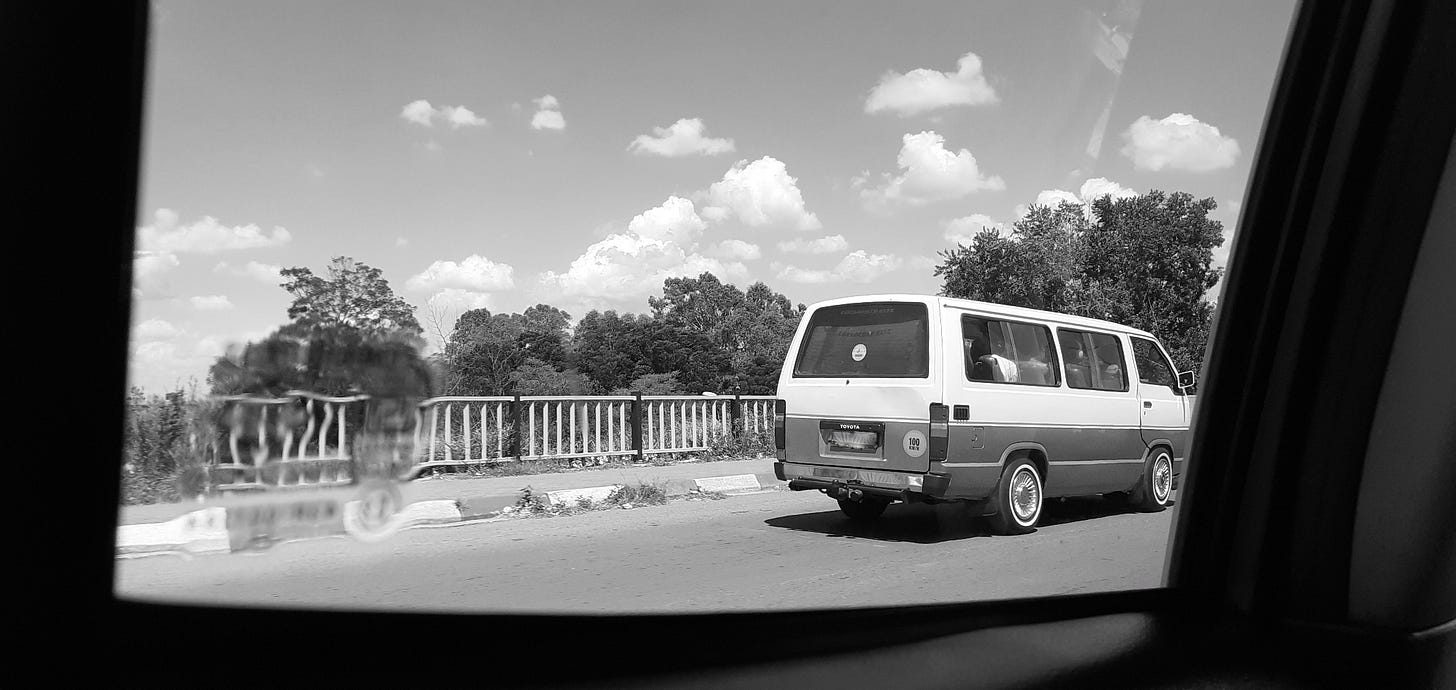 A photo of a taxi in Gauteng, South Africa. A photo of a taxi in Gauteng, South Africa.