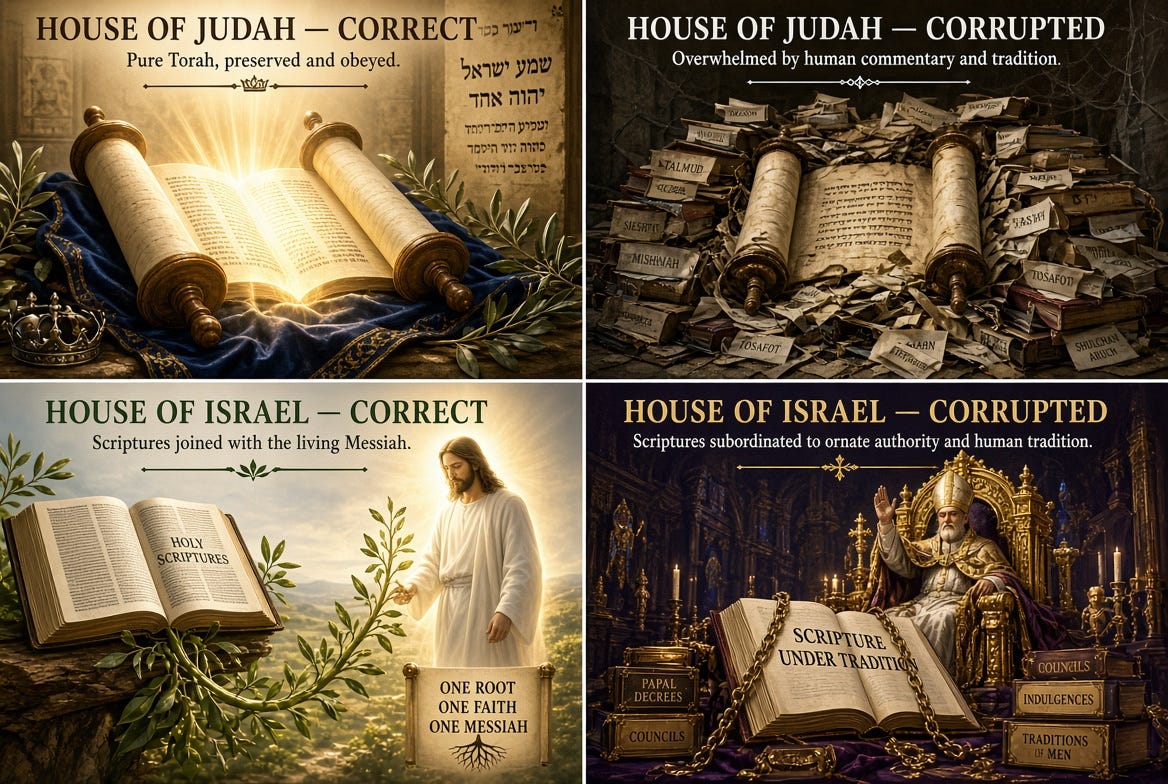 The Twin Corruptions of Judaism and Christianity