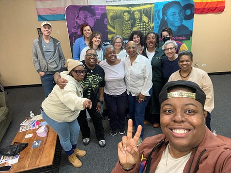 Pictures of April Podcast Salon