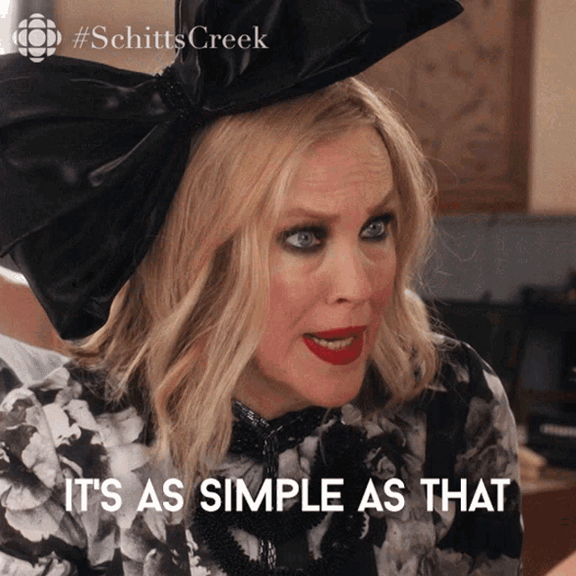 Its As Simple As That Moira GIF - Its As Simple As That Moira Moira Rose GIFs