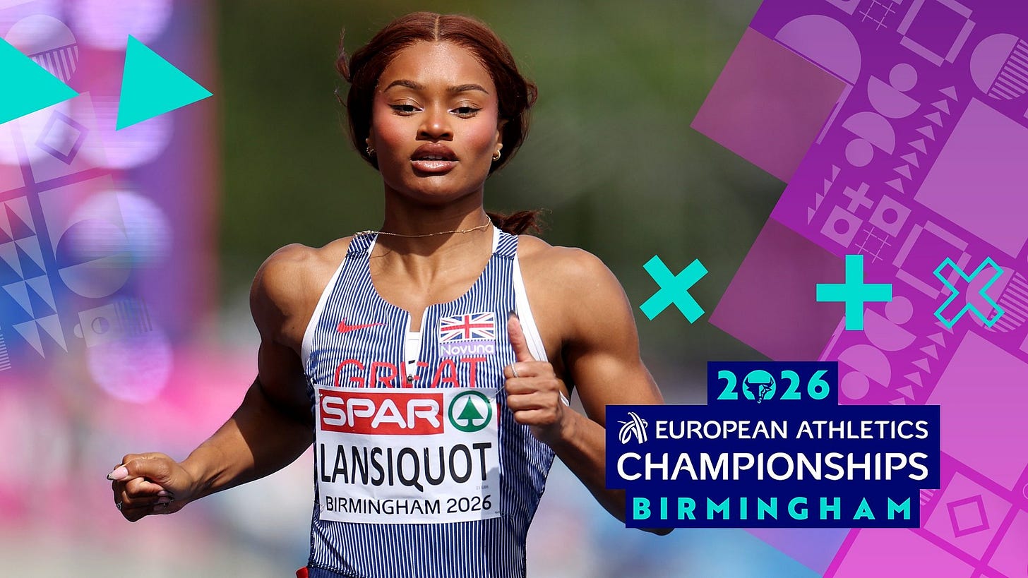 European Athletics Championships - 2026: Day 1: Men's 800m Heats, Women's 100m Heats European Athletics Championships - 2026: Day 1: Men's 800m Heats, Women's 100m Heats