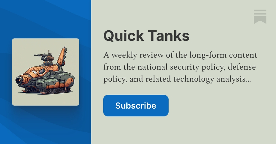 Quick Tanks | Shane Dennin | Substack