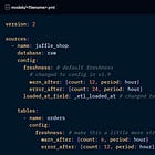 Setting up and using source freshness