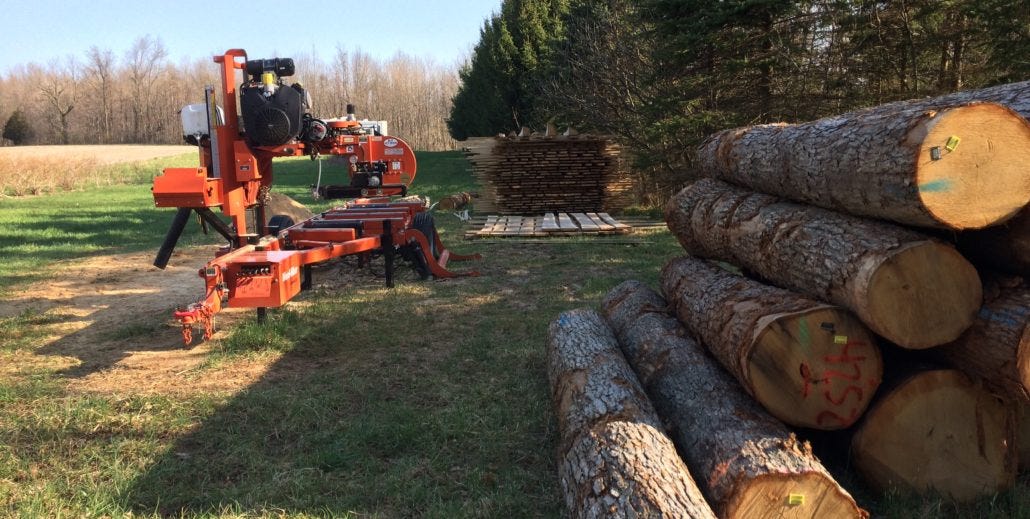 sawmill service site view