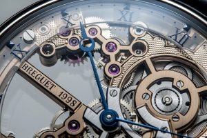 Breguet Classique Tourbillon Extra-Plat Squelette 5395 macro close up