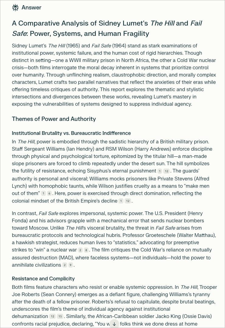 Perplexity.ai's response