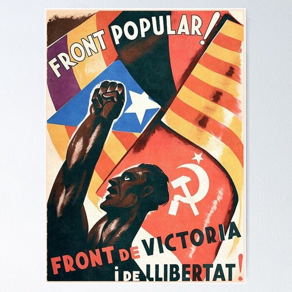 Front Popular!" Poster for Sale by ComradeRedFlag | Redbubble