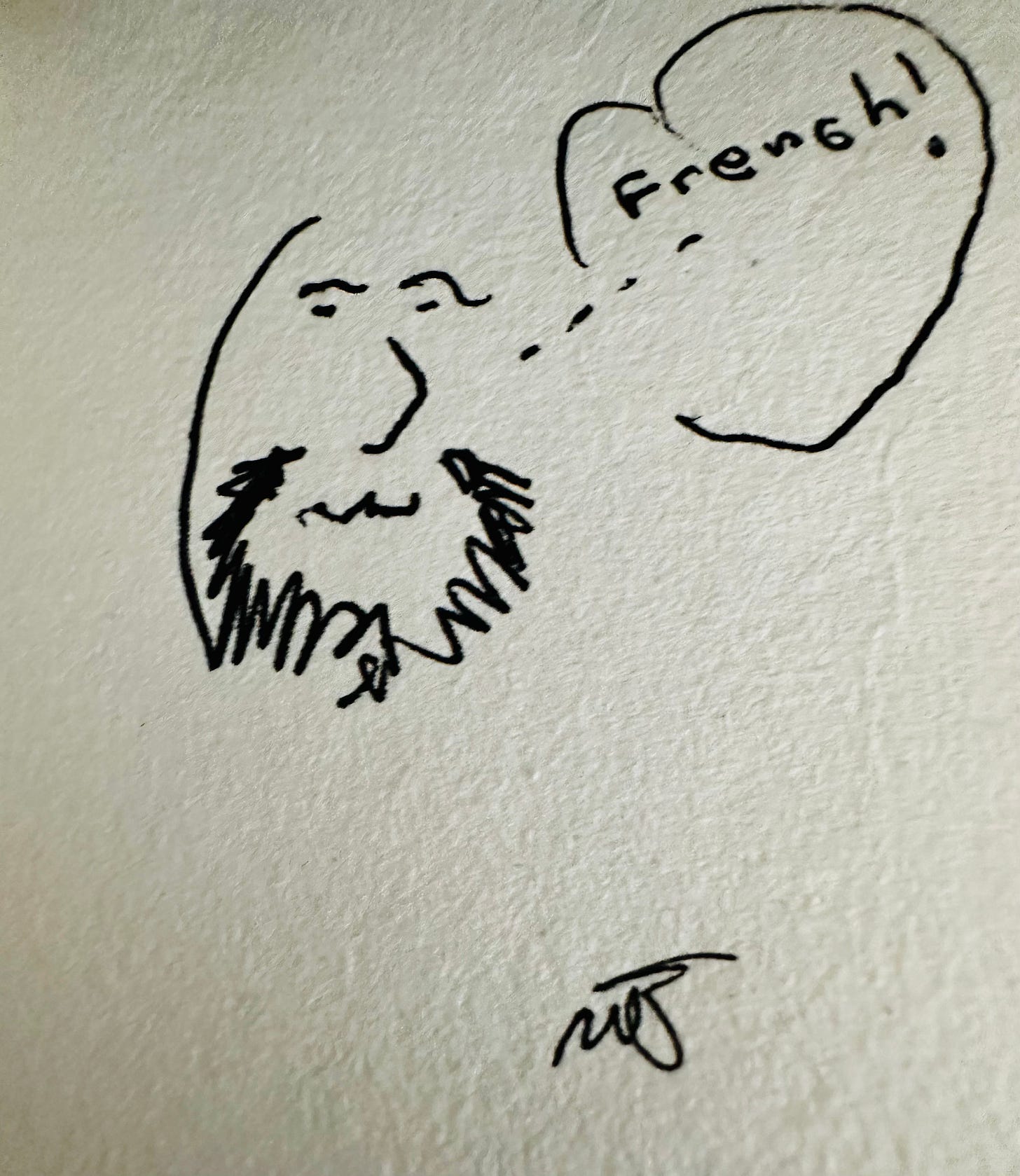 Speaking French Doodle. Photo copyrighted by Mark Tulin.