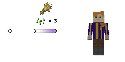 (P) void→player {wheat, wheat seeds ×3} (P) void→player {wheat, wheat seeds ×3}