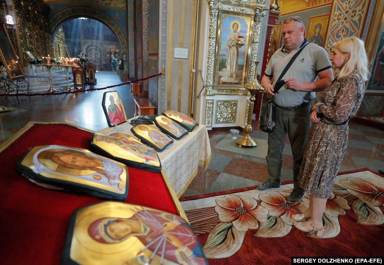 "It is about creativity, about art, about uniting people, the armed forces, and government through faith, faith in victory, faith in God. All of this is depicted on armor plates,&rdquo; said Kovalchuk.