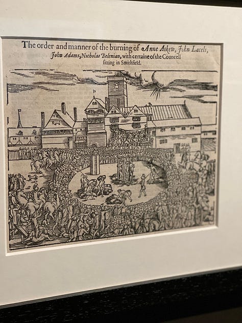 Items on display at 'Execution' exhibition