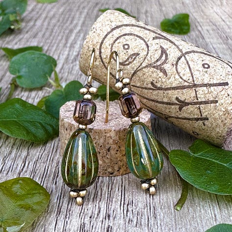 Handmade bead-weaving jewelry gallery featuring artisan earrings, necklaces, and bracelets crafted with seed beads, gemstones, and intricate woven patterns — unique handcrafted gifts by Bunny Chafowitz