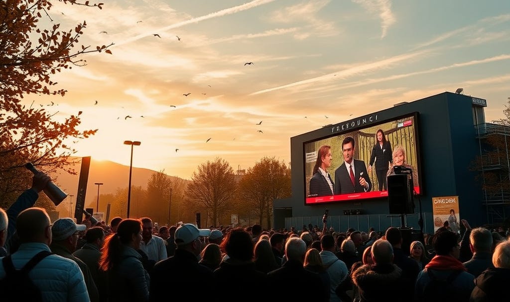 Questo è come l’AI immagina un festival di cinema nel mese di novembre. Denota molto ottimismo e altrettanta incapacità organizzativa.