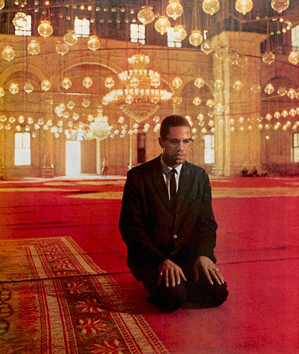 Malcom X Prays Malcom X Prays