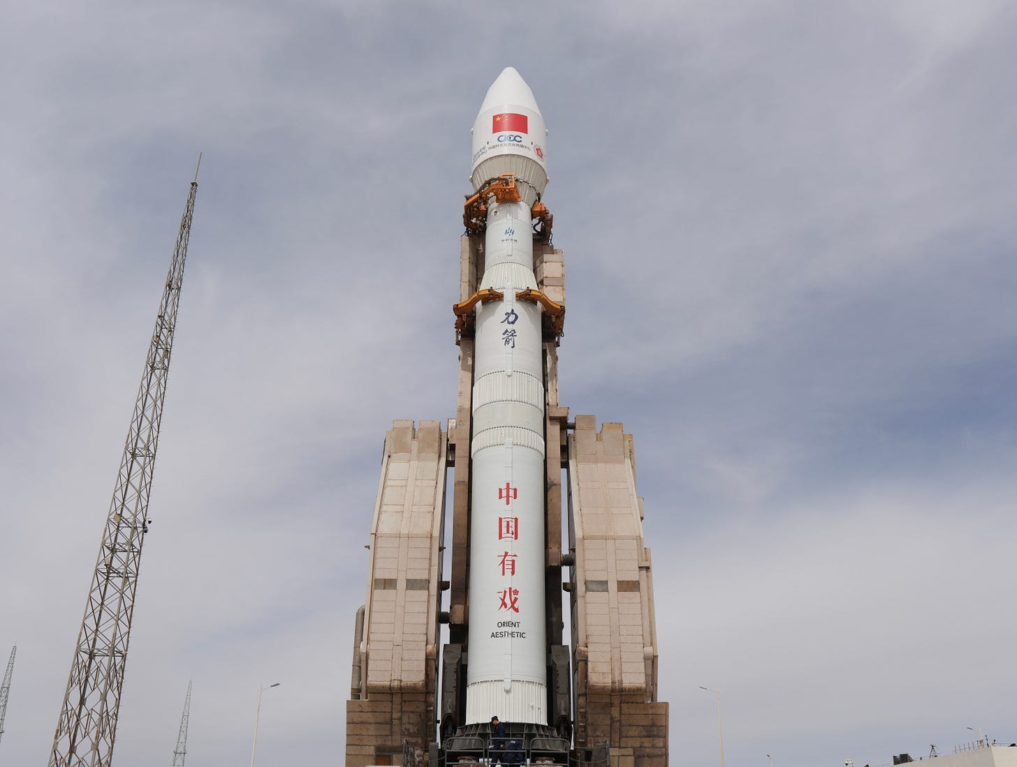 The Kinetica-1 Y13 vehicle at Launch Area 130 ahead of its mission on May 15th 2026.