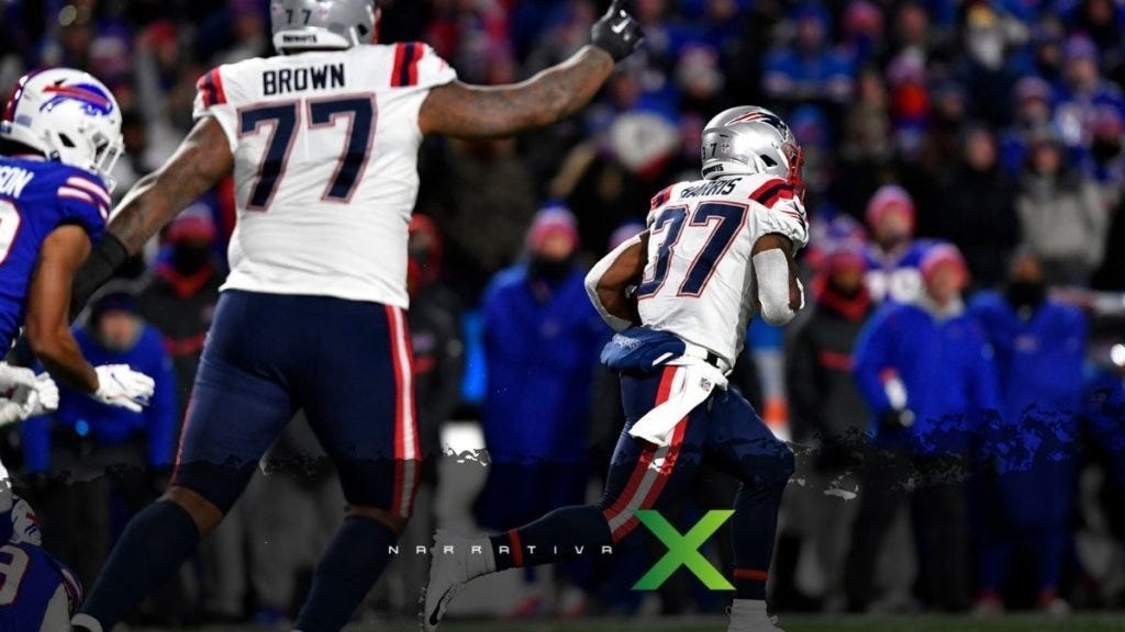 Damien Harris, Patriots vs Bills 2021 Damien Harris, Patriots vs Bills 2021