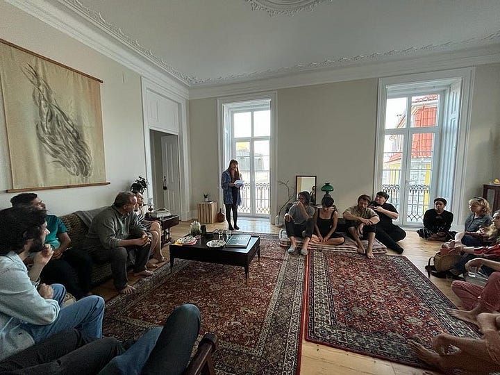 Two photos from the launch of the first issue fo culturala
