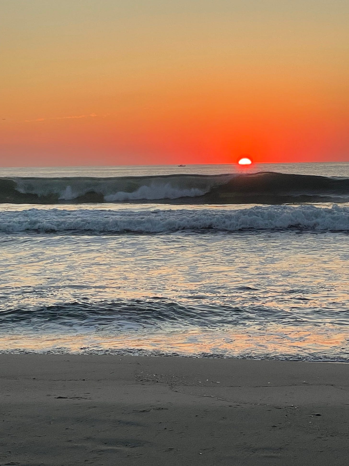sunrise over avon new jersey