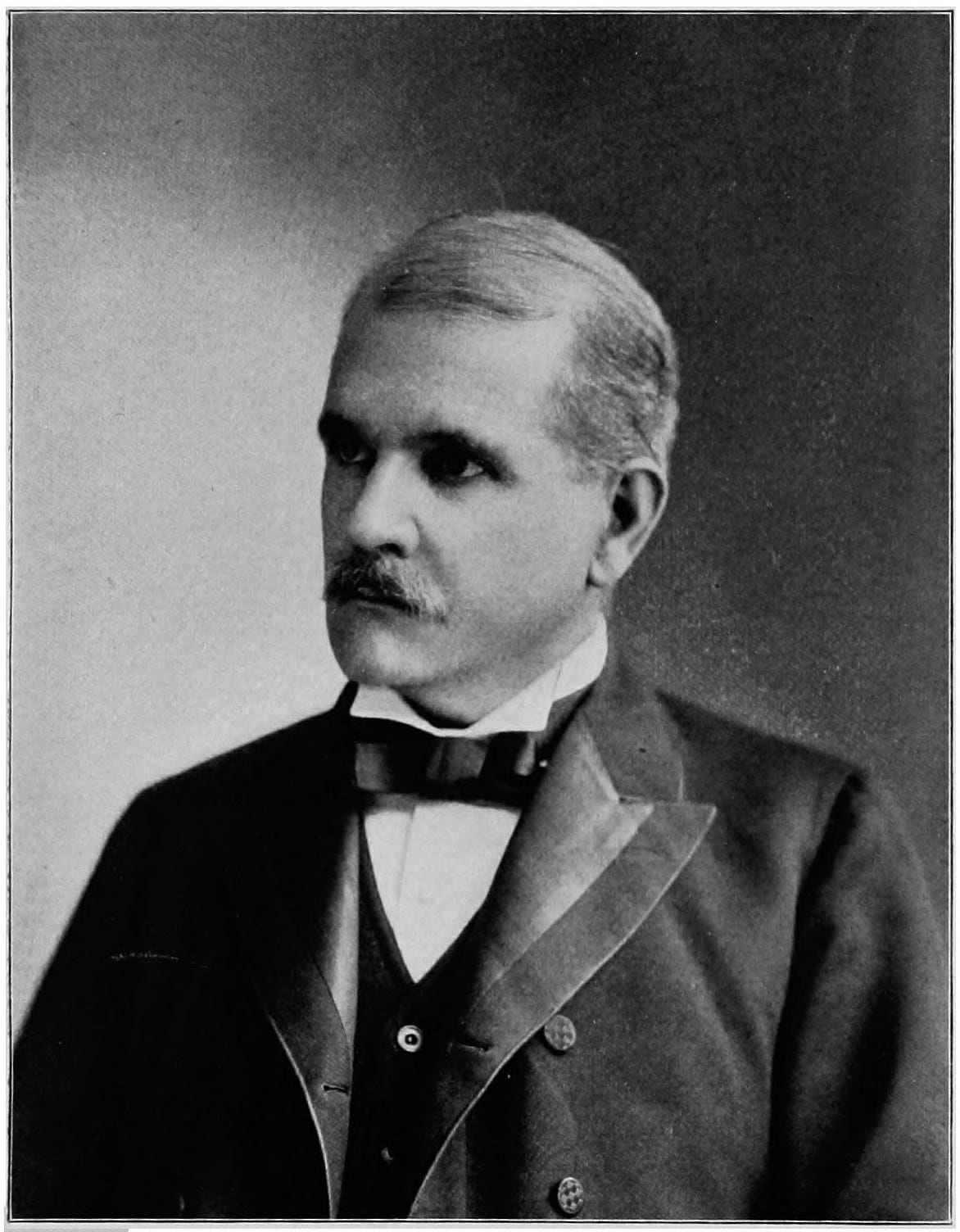 Black and white portrait photo of Holmes Conrad Black and white portrait photo of Holmes Conrad